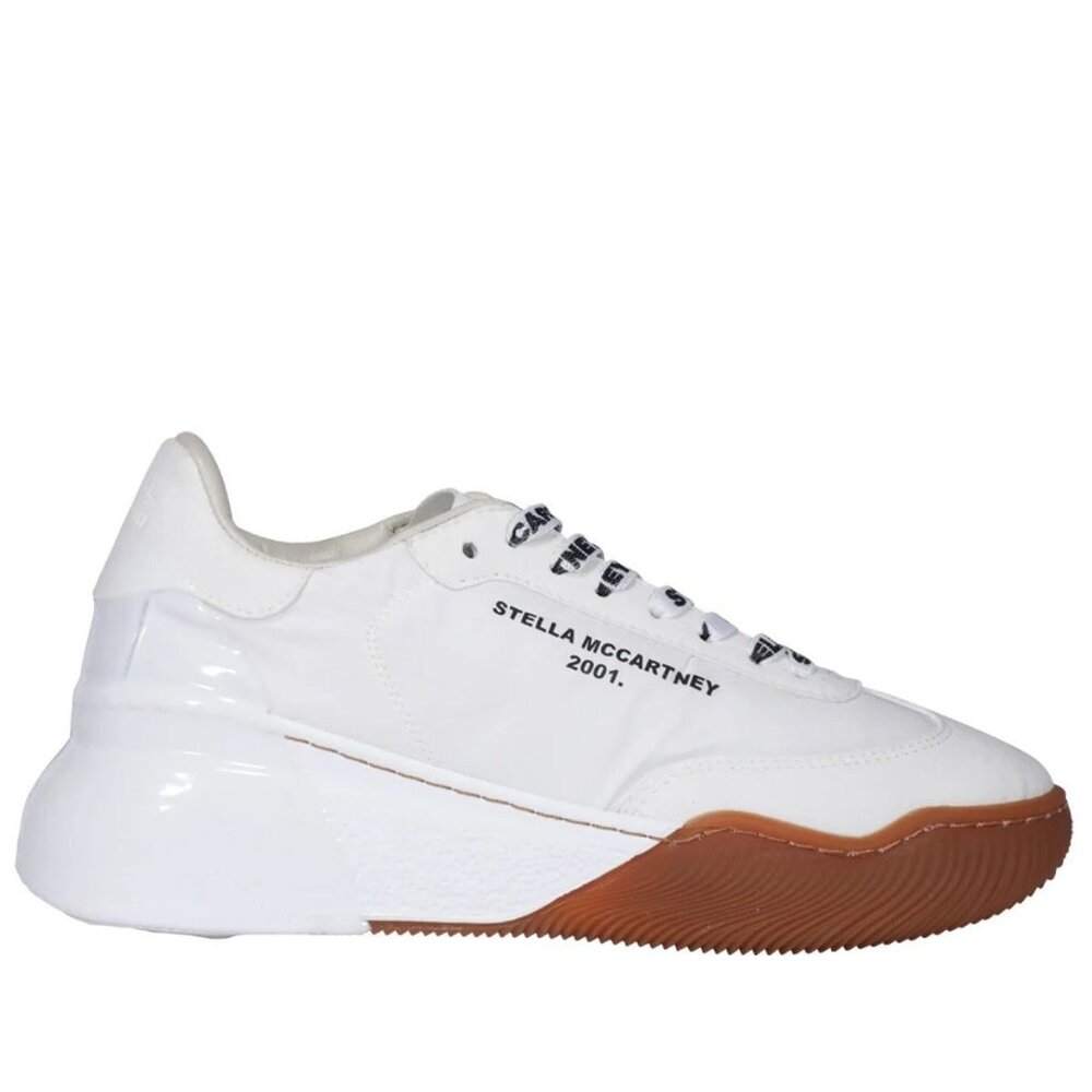 Stella McCartney Size 7 White Loop 2001 Low Top Lace Up Chunky Sole Sneakers - Picture 2 of 16